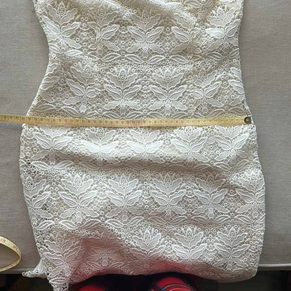 Emilio Pucci Cream White Lace One-Shoulder Mini Dress - Picture 14 of 15